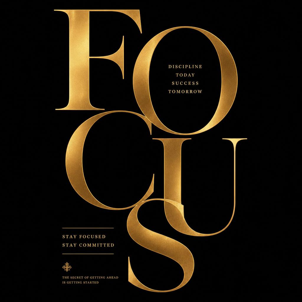 Focus, typography by LuxVision