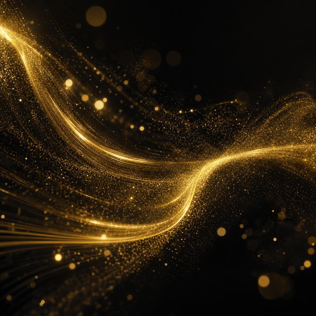 Golden Flow, digital art by LuxVision